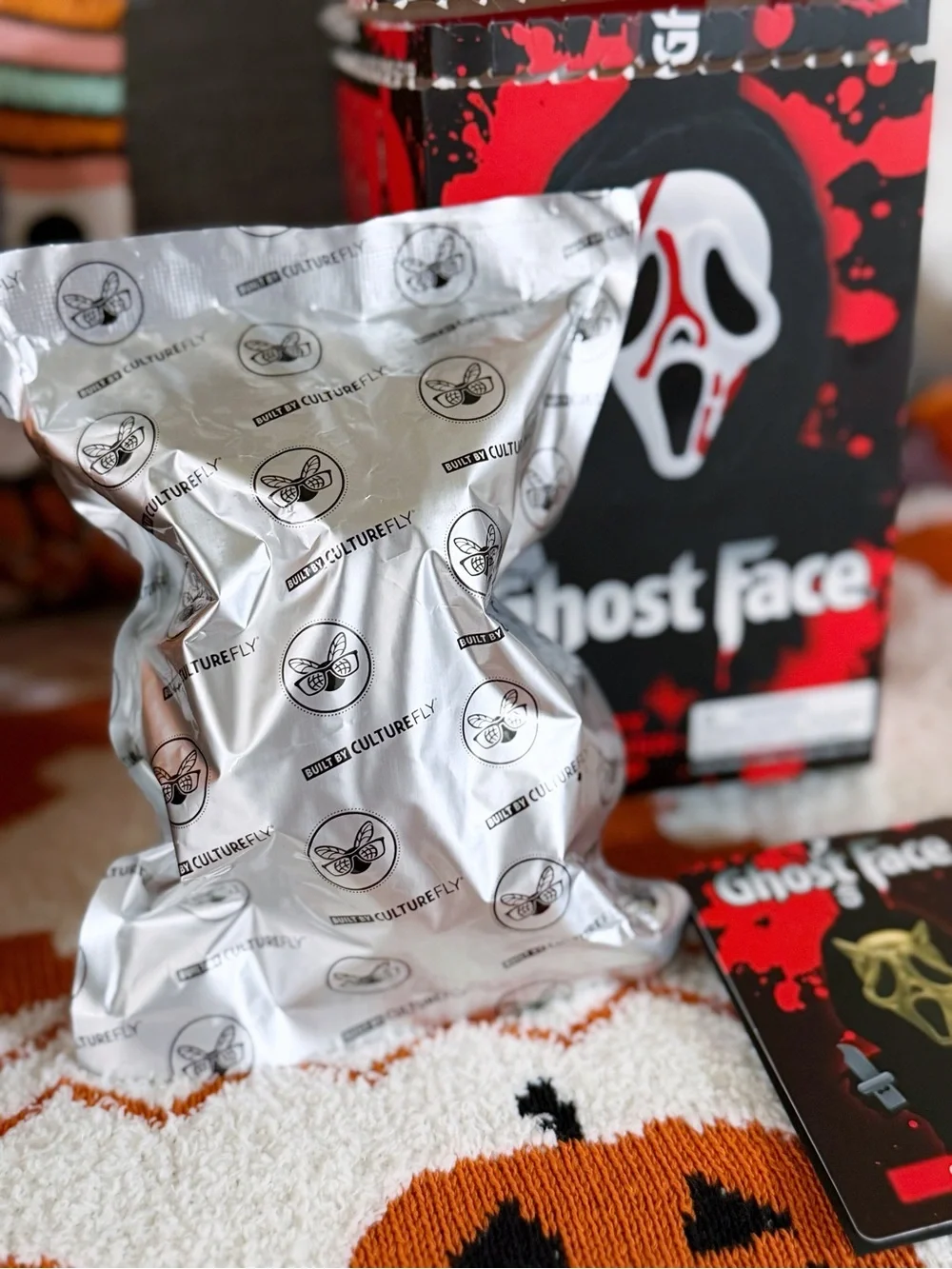 VIRAL Ghost Face Mystery Vinyl Plush Bag Clip Blind Box- GOLD DEVIL